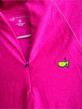 Masters Magnolia Lane Tech Hot Pink 1/4 Zip Pullover Women’s Medium Golf